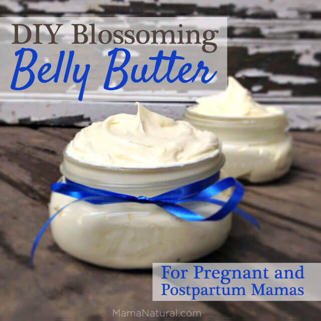 DIY Blossoming Belly Butter for Pregnant and Postpartum Moms via http://MamaNatural.com