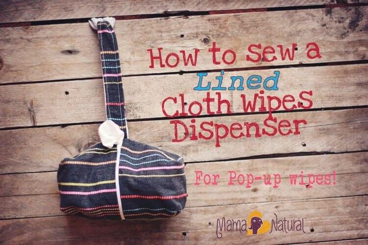 How to sew a lined cloth wipe dispenser.