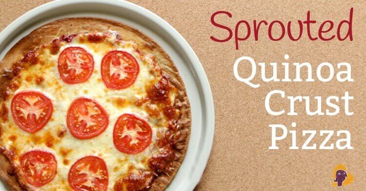 This sprouted pizza crust recipe is a delicious, gluten-free lunch or dinner for your family to enjoy from Mama Natural :)