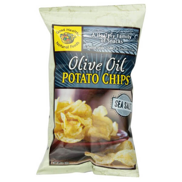 Good Health Avocado Chips Sea Salt 5-Ounce Bags (Pack of 12)