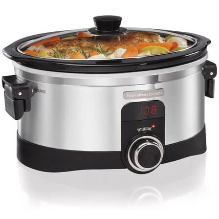 Hamilton Beach 33564 IntelliTime Slow Cooker, 6-Quart