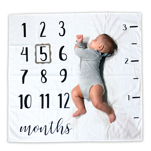 Baby milestone blanket