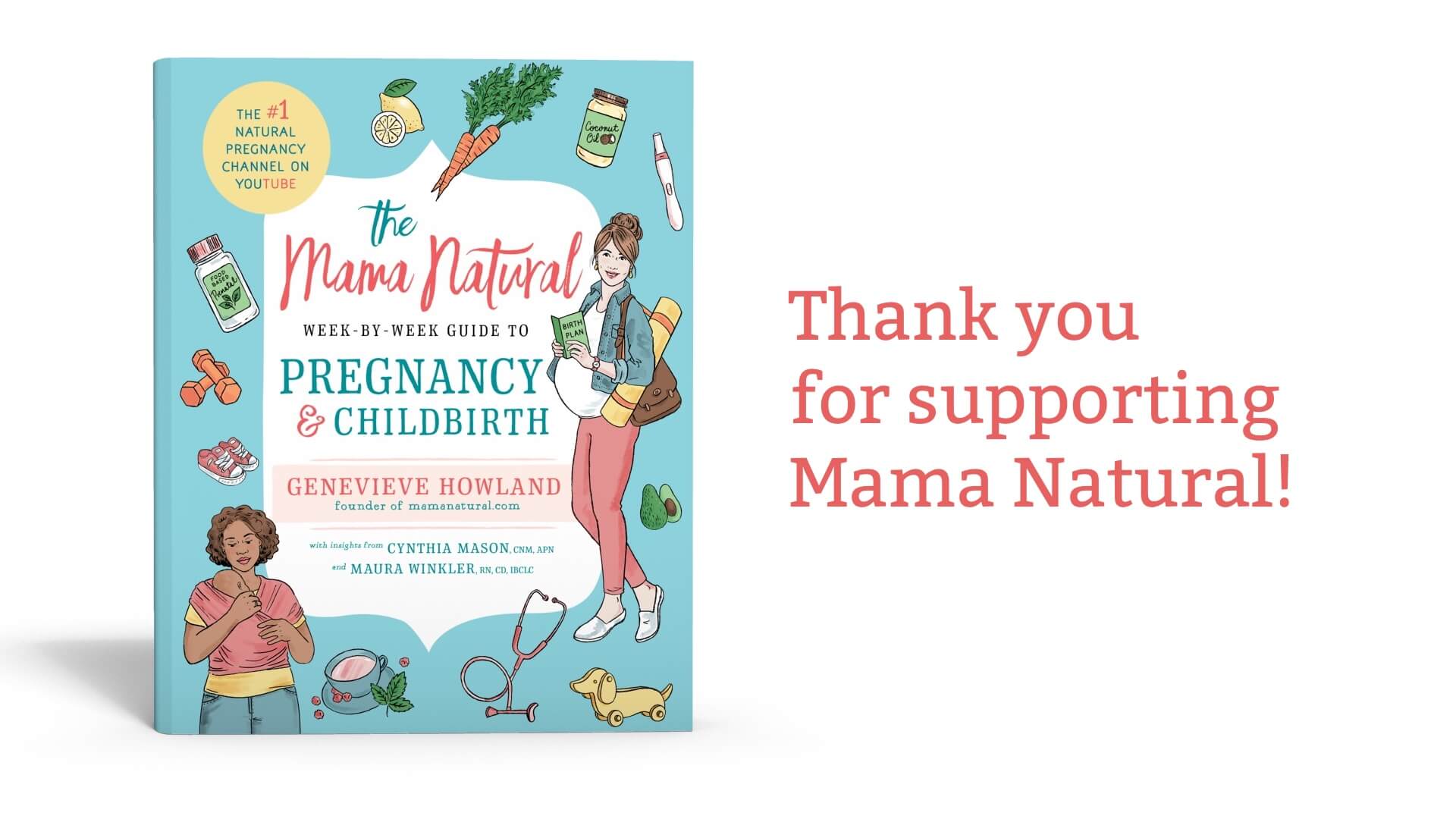 Mama Natural book thank you for supporting us