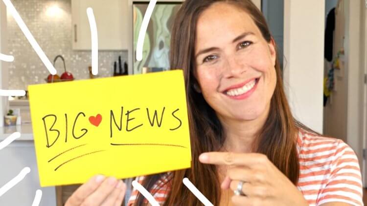 Mama Natural pregnancy announcement Baby number 3