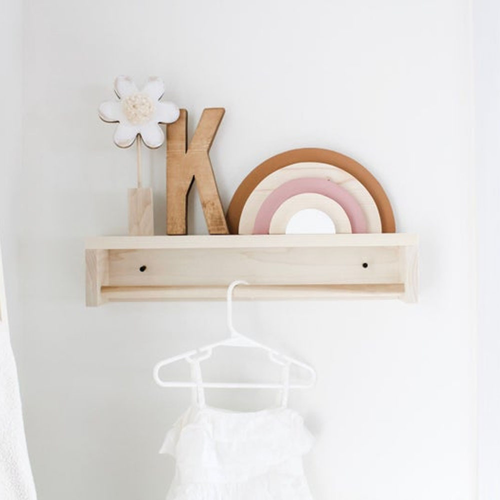 Rainbow Baby Wooden Decor